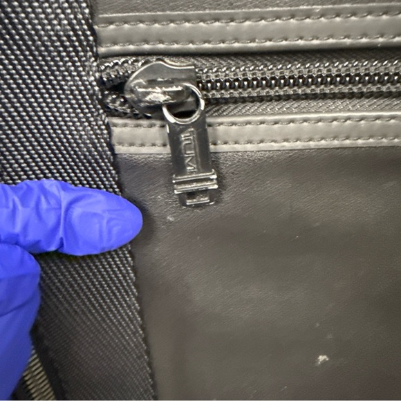 Tumi Alpha Bravo Davis Backpack Laptop Carry Bag Nylon Leather Black *READ - Picture 12 of 16